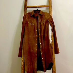 Absolutely stunning Suede Ralph Lauren collection vintage jacket/dress